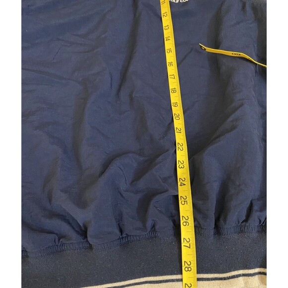 Vintage AM A Player Black Bear Golf Club Embroidered Blue Vest Men’s Size L - Picture 14 of 15